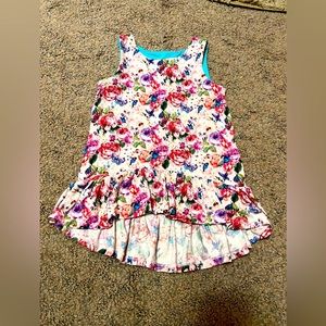 2T Posh Peanut Floral High-Low Dress